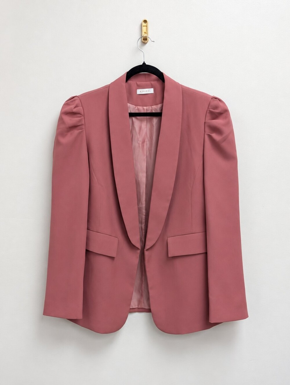 Kirundo Rose Pink Shoulder Pad Blazer